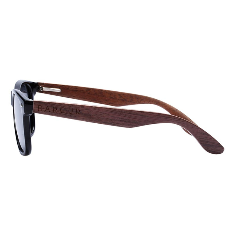 Óculos de Sol Masculino Madeira Lentes Polarizadas Proteção UV400 - BARCUR