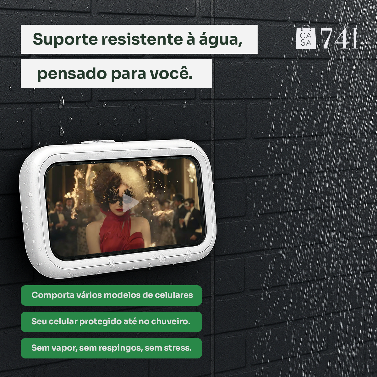 Suporte De Parede Para Celular à Prova D’Água