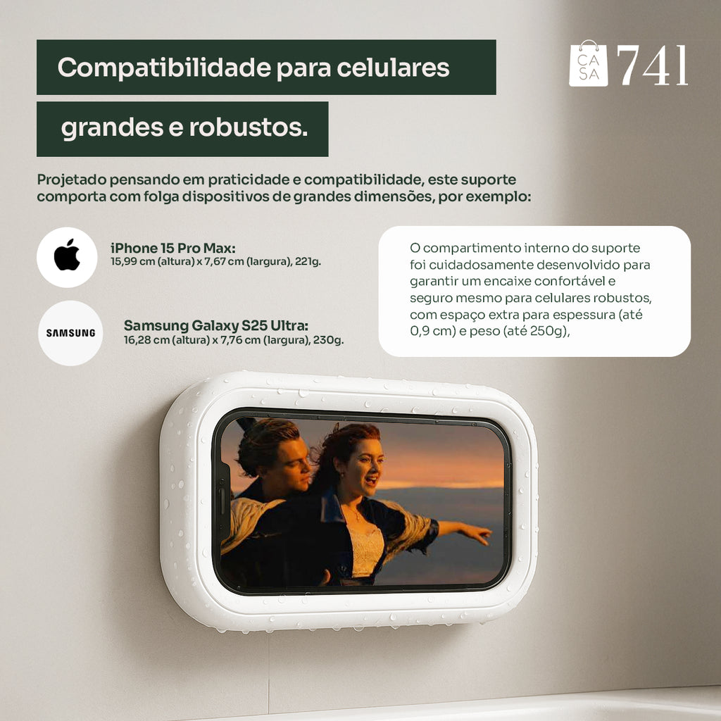 Suporte De Parede Para Celular à Prova D’Água
