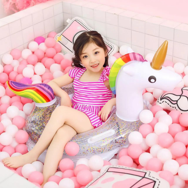 Boia Unicórnio Brinquedo para Piscina Infantil Flutuante