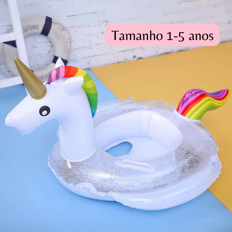 Boia Unicórnio Brinquedo para Piscina Infantil Flutuante
