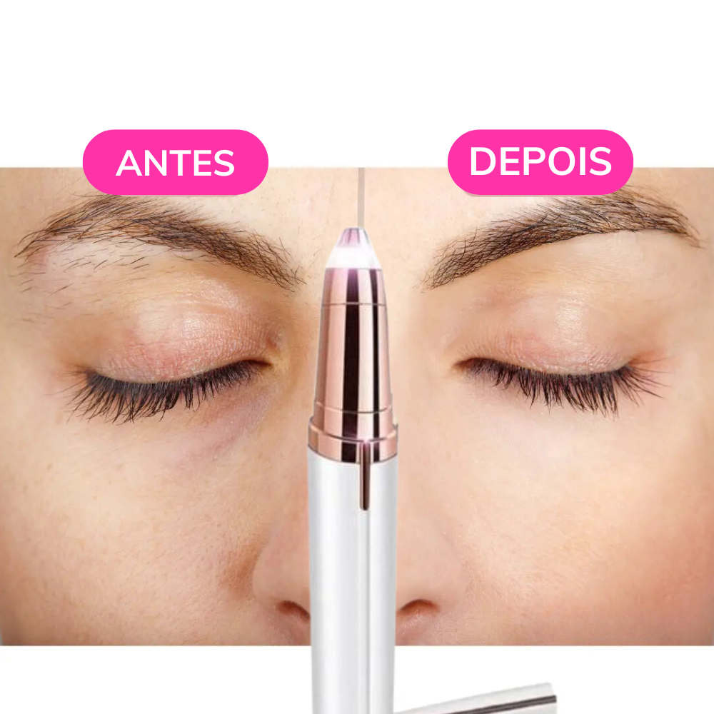 Caneta Depildora de Sobrancelha Recarregável Portátil
