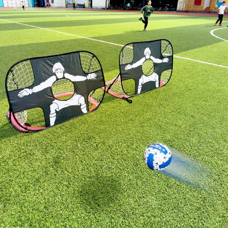 Mini Rede Futebol Brinquedo para Criança Portátil Dobrável 2 em 1
