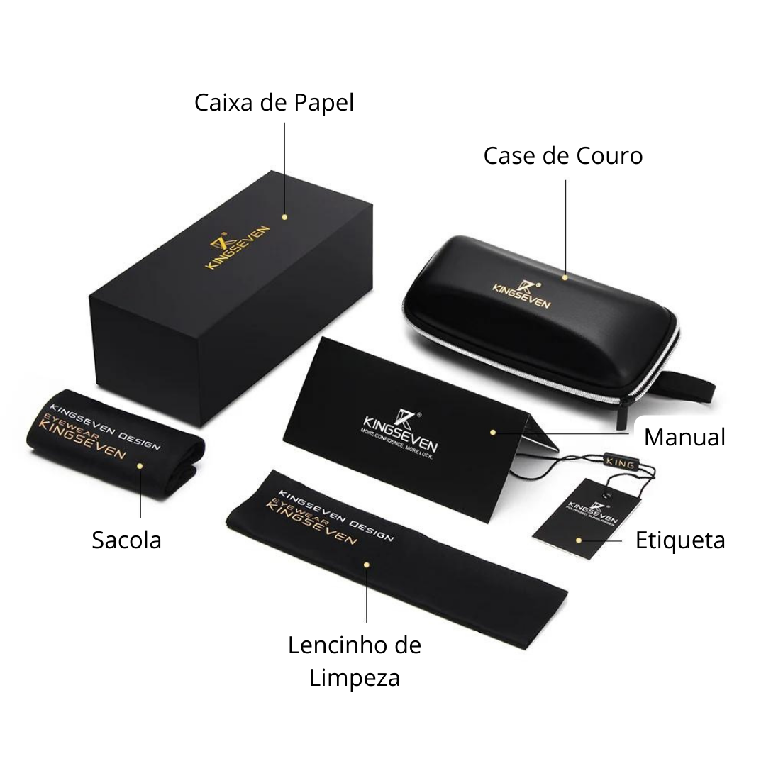 Óculos de Sol Retrô de Madeira Nogueira com Lentes Polarizadas Proteção UV400