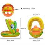 Sofá Boia para Bebê Ajustável Inflável e Seguro
