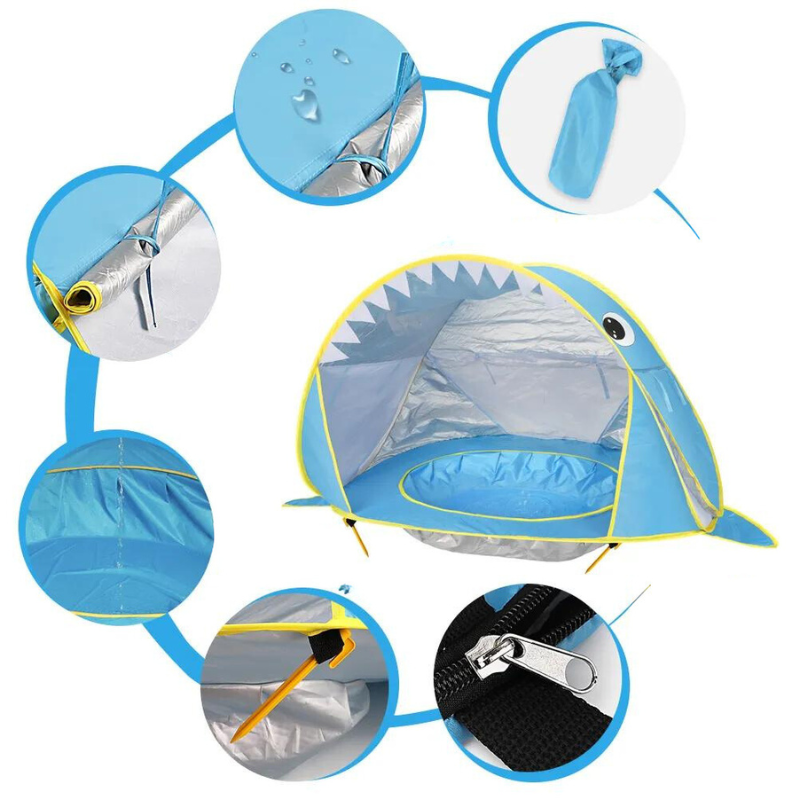 Barraca de Praia para Bebê com Proteção Solar