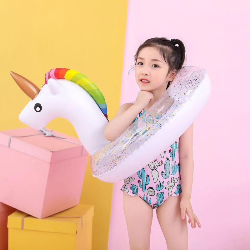 Boia Unicórnio Brinquedo para Piscina Infantil Flutuante