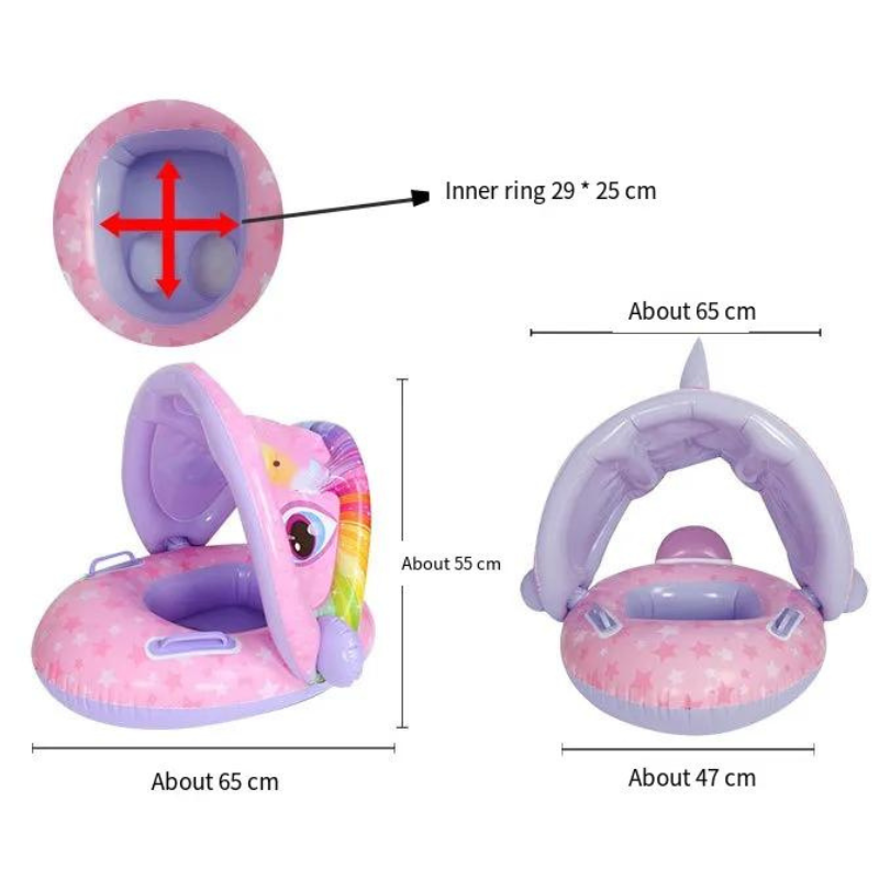 Sofá Boia para Bebê Ajustável Inflável e Seguro