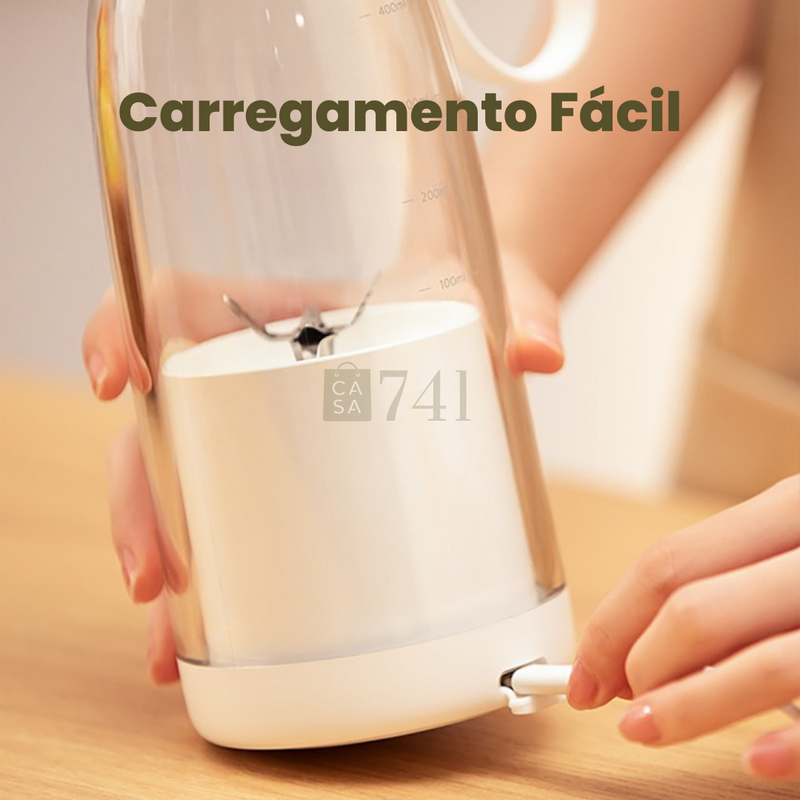 Garrafa Liquidificador Portátil 500ml Sem Fio - Fresh Juice™ Plus