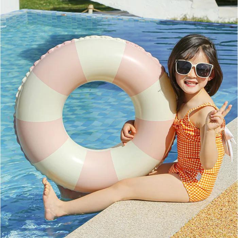 Boia Donut Colorida Brinquedo para Piscina Flutuante