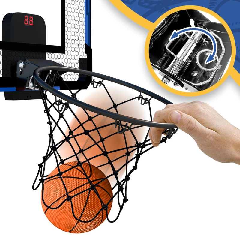 Cesta de Basquete Infantil Portátil com Contador em LED