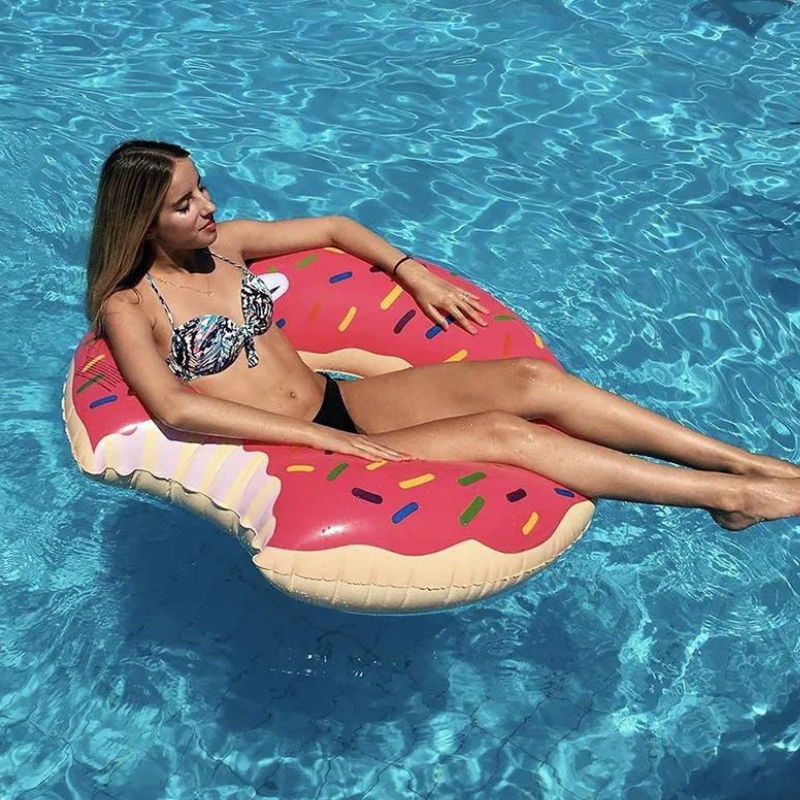 Boia Donut Brinquedo para Piscina Flutuante Adulto e Infantil