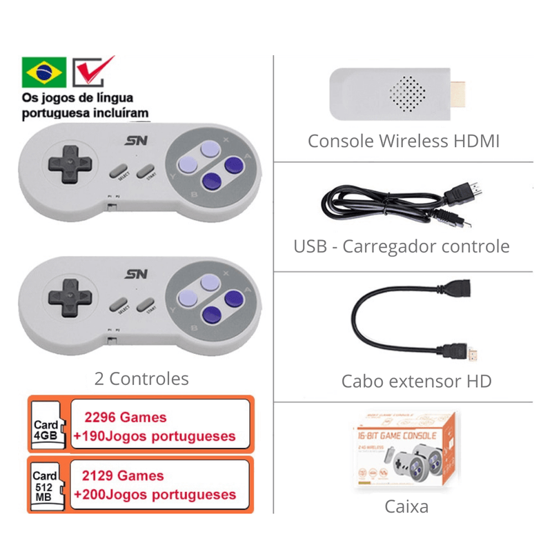 Super Nintendo Retrô HDMI -  Classic Edition