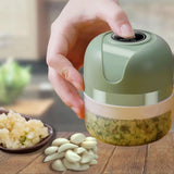 Mini Processador Triturador Elétrico 3 Laminas Moedor Recarregável USB 250ml