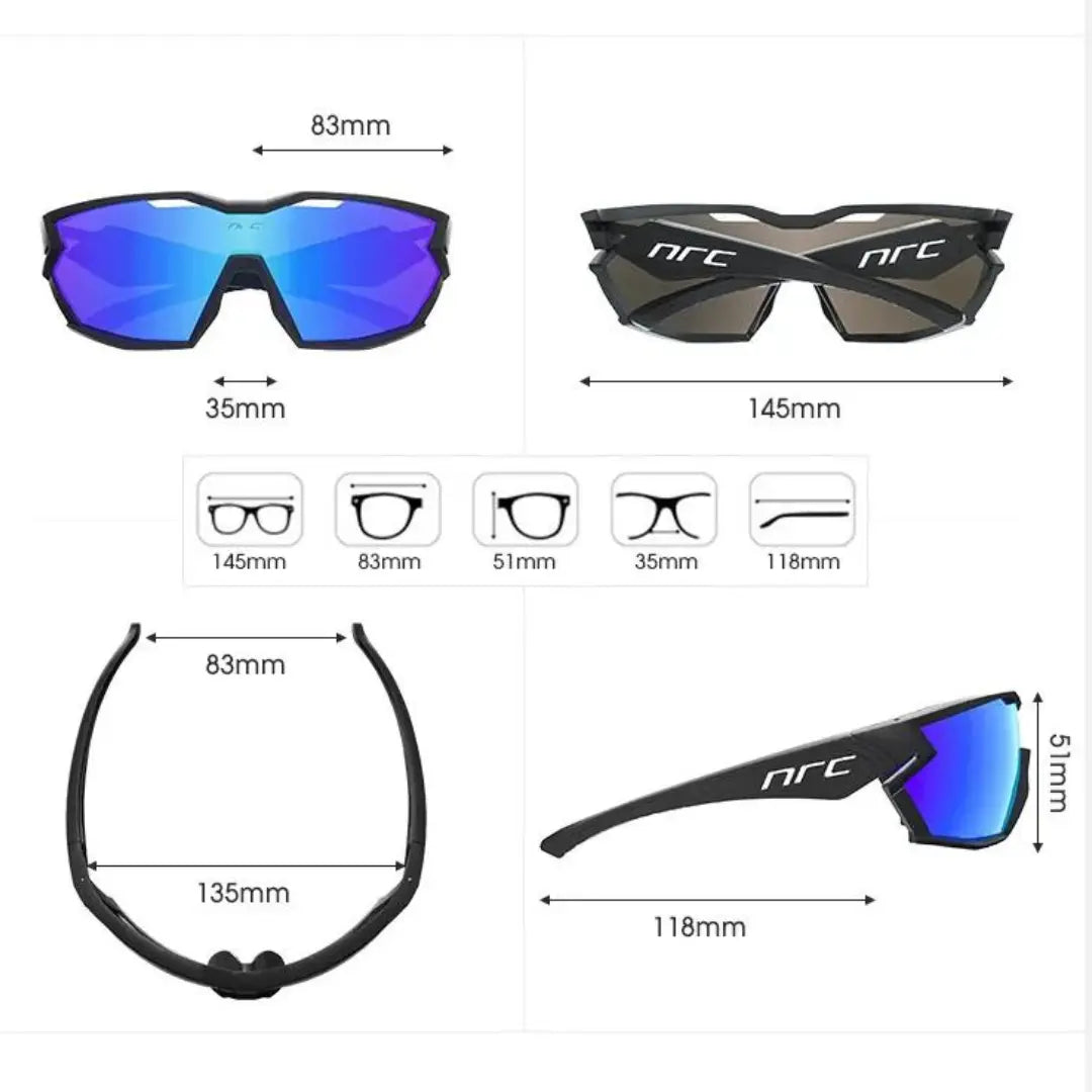 Óculos Ciclismo Fotocromático Proteção UV400