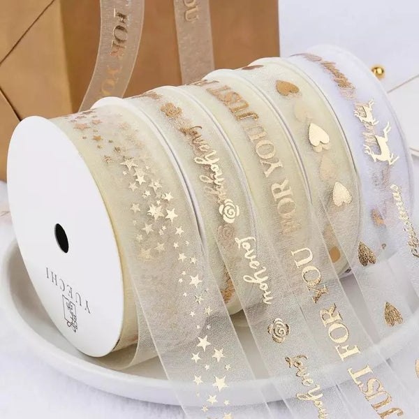 Fita Embrulho Decoração Árvore de Natal Estampas Diversas