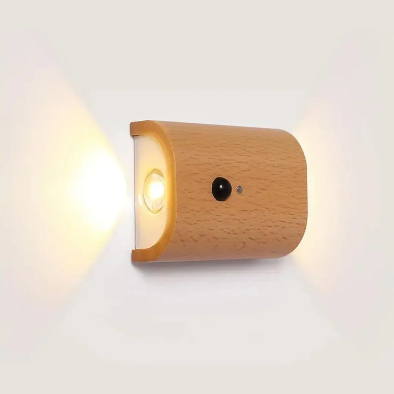 Par de Arandela de Parede Luminária LED Sem Fio Sensor de Presença - USB Recarregável