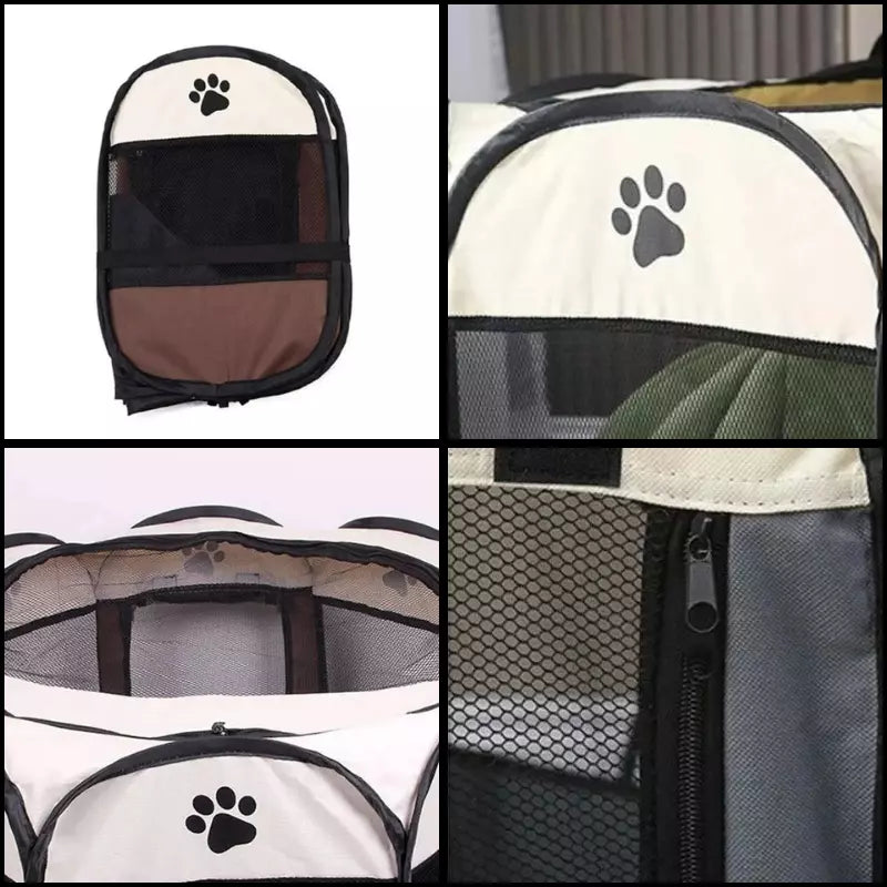 Cercadinho para Pet Dobrável e Resistente com Zíper