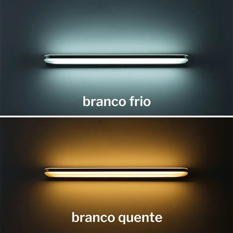 Luminária de Parede para Espelho, Banheiro e Maquiagem - 220V