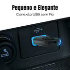 Mini Adaptador sem Fio CarPlay e Android Auto para Multimídia - Modelo Universal
