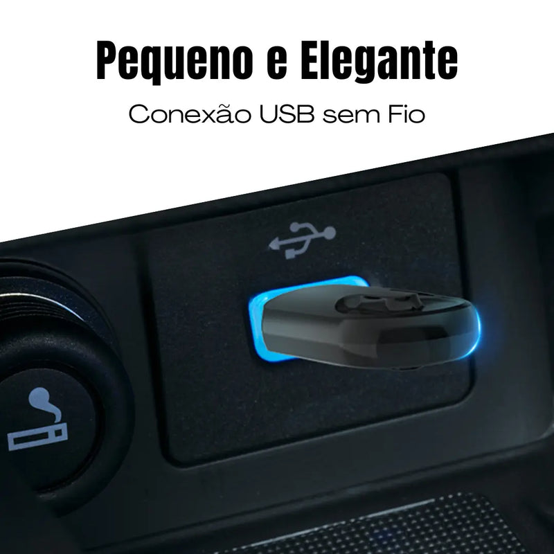 Mini Adaptador sem Fio CarPlay e Android Auto para Multimídia - Modelo Universal