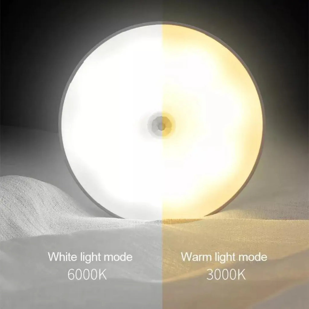 Luminária de Parede LED Sem Fio Sensor de Presença - USB Recarregável