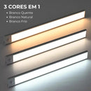 Luminária LED Fina com Sensor de Presença Recarregável e sem Fio