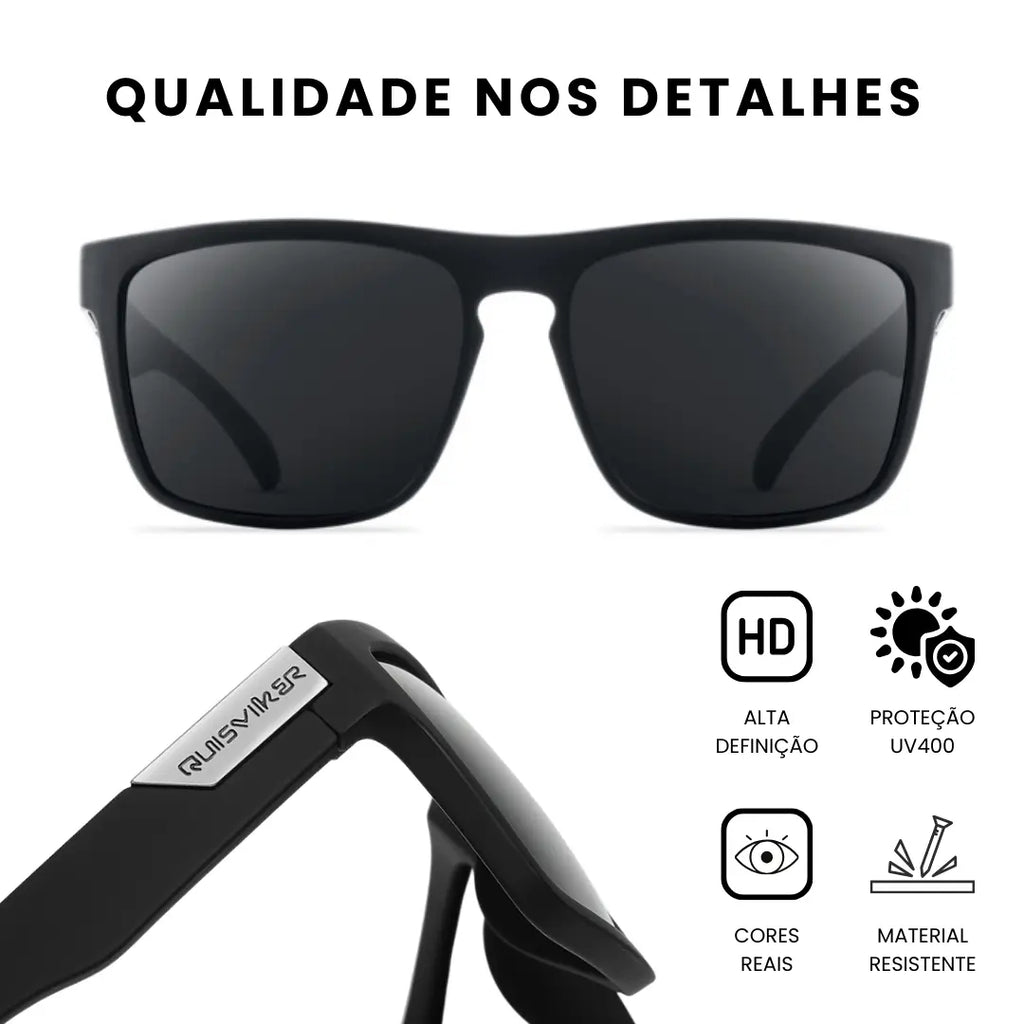 Óculos de Sol Quisviker Esportivo Polarizado UV400 - LEVE 3 PAGUE 2