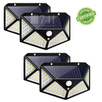 Arandela Refletor Solar LED com Sensor de Presença para Iluminação Externa - SolarEco