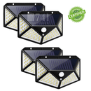 Arandela Refletor Solar LED com Sensor de Presença para Iluminação Externa - SolarEco