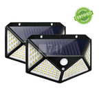 Arandela Refletor Solar LED com Sensor de Presença para Iluminação Externa - SolarEco