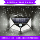 Arandela Refletor Solar LED com Sensor de Presença para Iluminação Externa - SolarEco