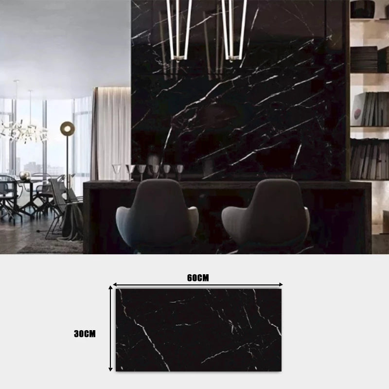 Kit Placa Adesiva 3D Mármore de Parede Relevo Lavável