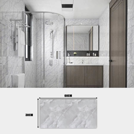 Kit Placa Adesiva 3D Mármore de Parede Relevo Lavável