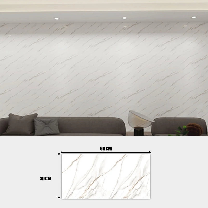 Kit Placa Adesiva 3D Mármore de Parede Relevo Lavável