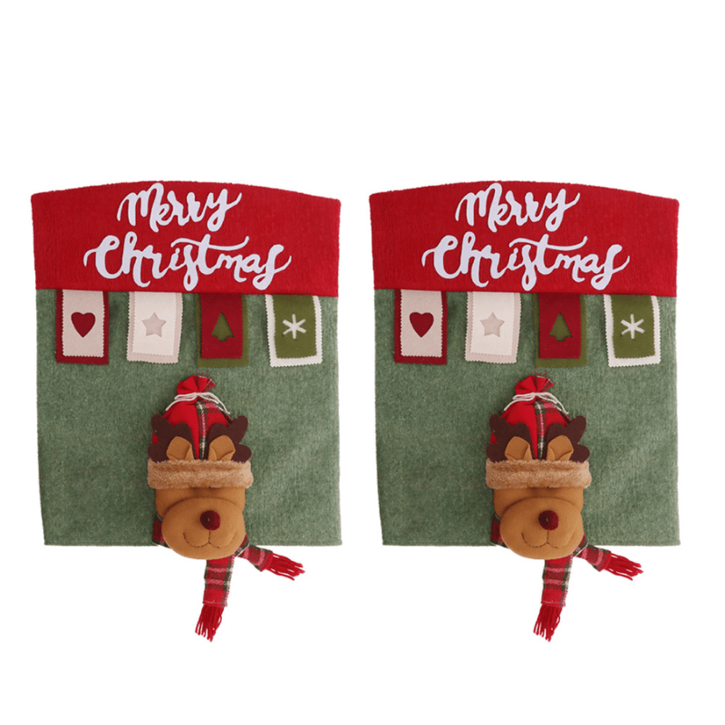 Capas para Cadeira Kit Decoração Mesa Posta de Natal