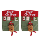 Capas para Cadeira Kit Decoração Mesa Posta de Natal