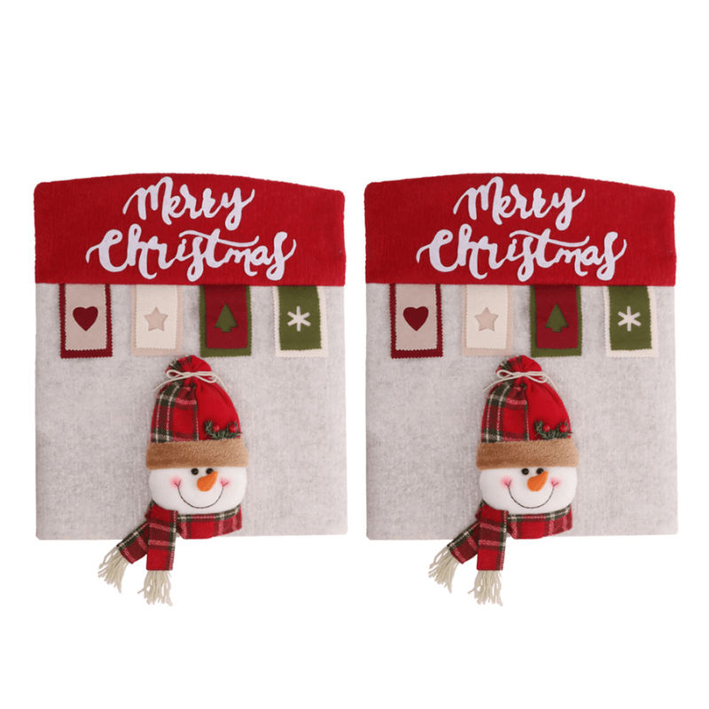 Capas para Cadeira Kit Decoração Mesa Posta de Natal