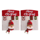 Capas para Cadeira Kit Decoração Mesa Posta de Natal
