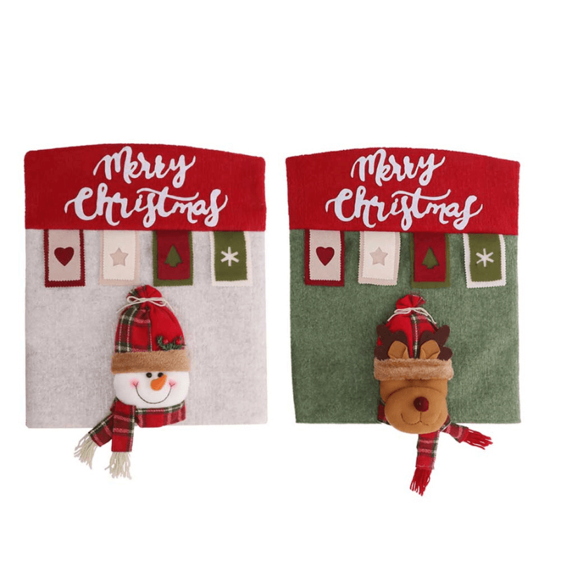 Capas para Cadeira Kit Decoração Mesa Posta de Natal