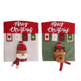 Capas para Cadeira Kit Decoração Mesa Posta de Natal