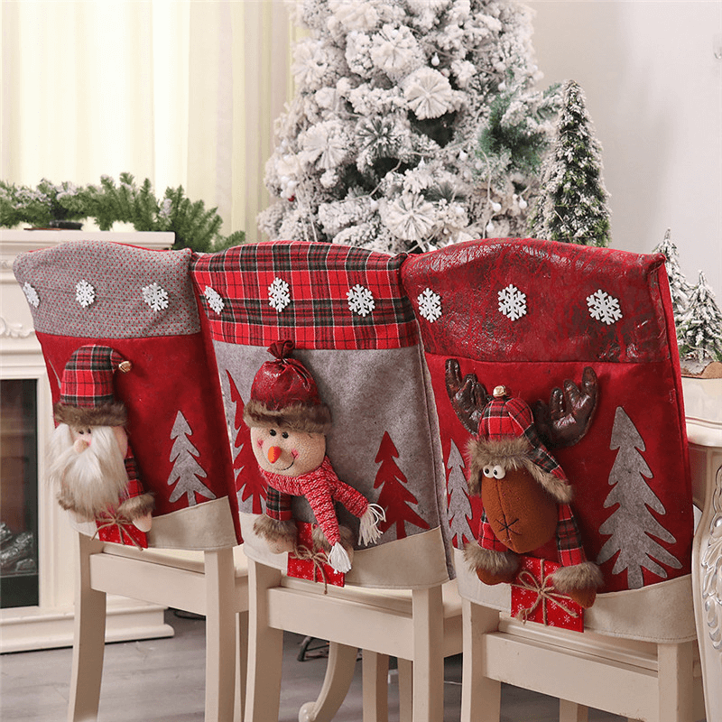 Capas para Cadeira Decoração Mesa Posta de Natal