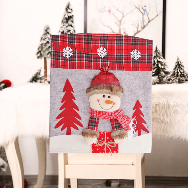 Capas para Cadeira Decoração Mesa Posta de Natal