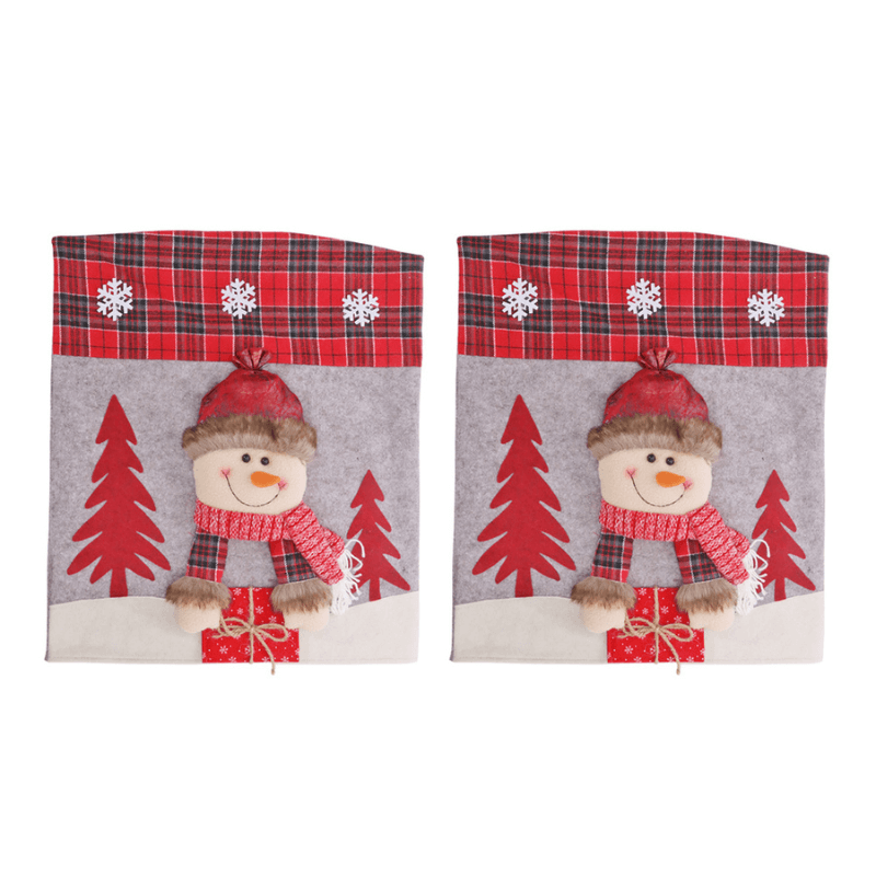 Capas para Cadeira Decoração Mesa Posta de Natal