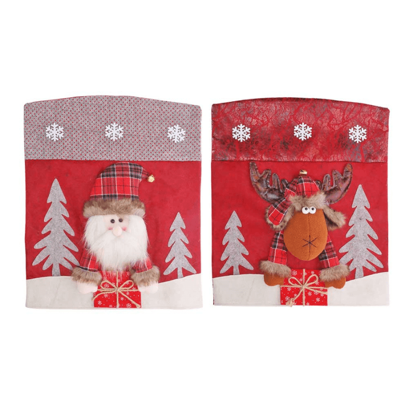 Capas para Cadeira Decoração Mesa Posta de Natal
