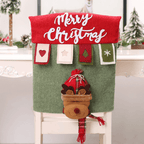 Capas para Cadeira Kit Decoração Mesa Posta de Natal