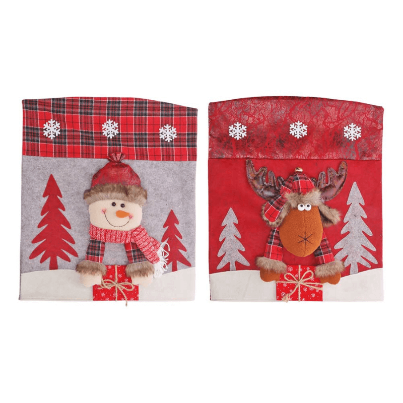 Capas para Cadeira Decoração Mesa Posta de Natal