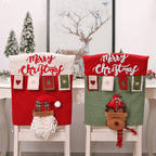 Capas para Cadeira Kit Decoração Mesa Posta de Natal