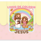 Livro de Colorir Cristão – 50 Páginas  Capa Dura Personalizada