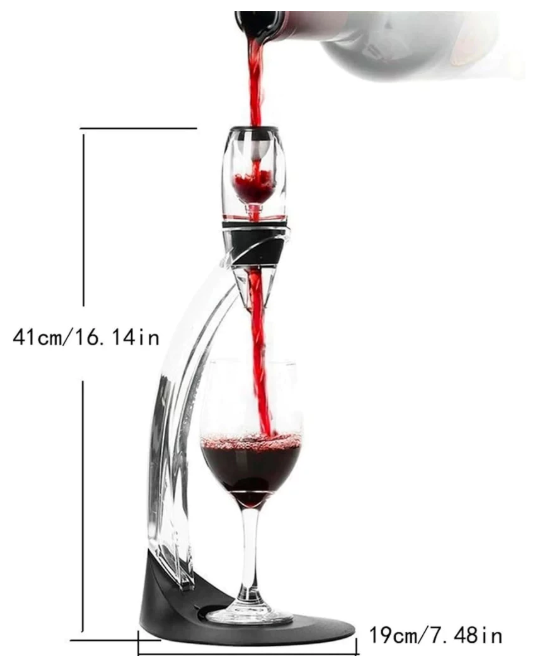 Aerador de Vinho Lorben LuxTower – Decanter com Suporte Elegante